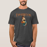 Le tee - shirt des hommes - logo d'hameçon et de