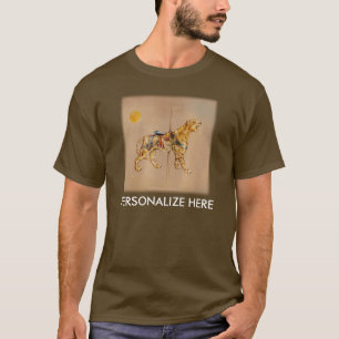 T-shirt Le tee - shirt foncé des hommes - tigre de