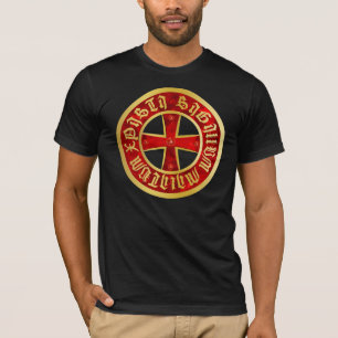 T-shirt Le Templer croix tee-shirt imprime mutuellement