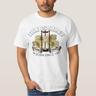 T-SHIRT LE TEMPS EST DE L'ARGENT - AIR NÉE DEPUIS 19XX