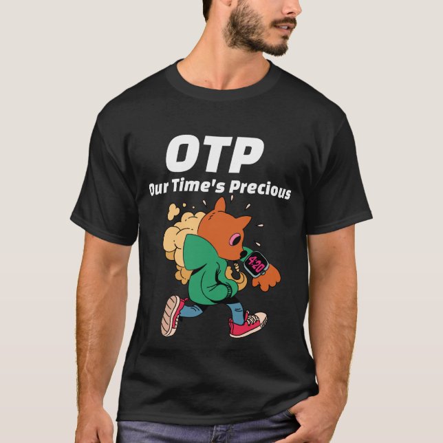 T-shirt Le temps est moyen - OTP (Devant)