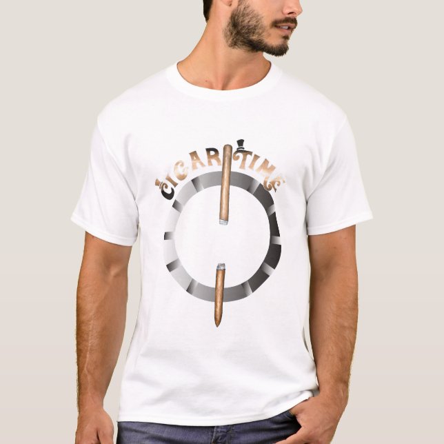 T-shirt Le temps est venu pour un cigare (Devant)