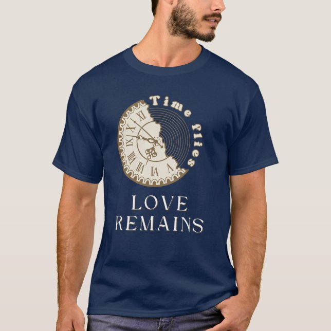 T-shirt Le temps file, l'amour reste (Devant)