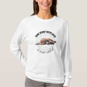 T-shirt Le temps passé avec les chats n'est jamais perdu -