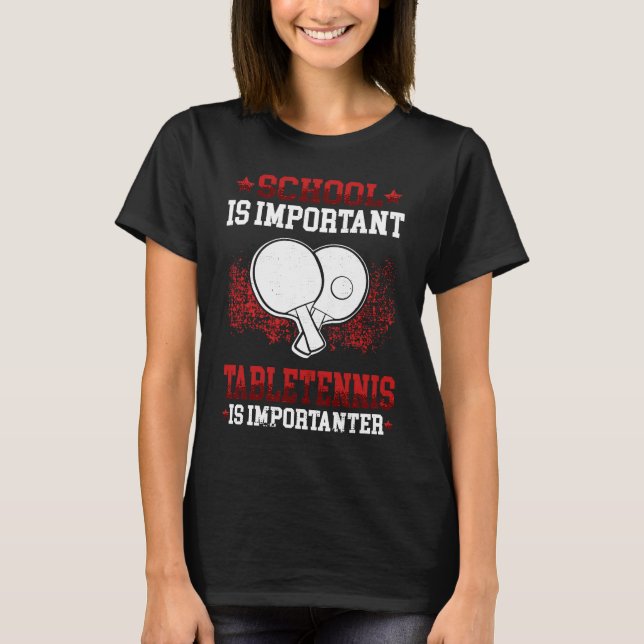 T-shirt Le tennis de table est important Young Table Tenni (Devant)