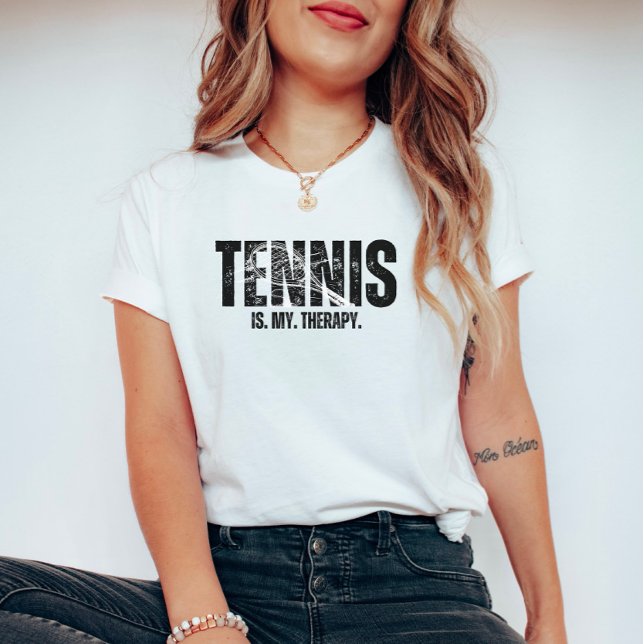 T-shirt Le tennis est ma thérapie (Créateur téléchargé)