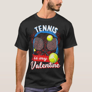 T-shirt Le Tennis Est Mon Saint Valentin Hommes Femmes Jou