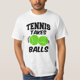 T-shirt Le tennis prend à des boules la chemise des homme