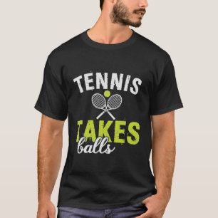 T-shirt Le tennis prend des balles