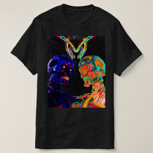 T-shirt Le Terminator dans l'art rétro (Design devant)