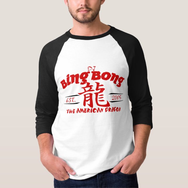 T-shirt Le terril du DJ Bong le dragon américain Jersey (Devant)