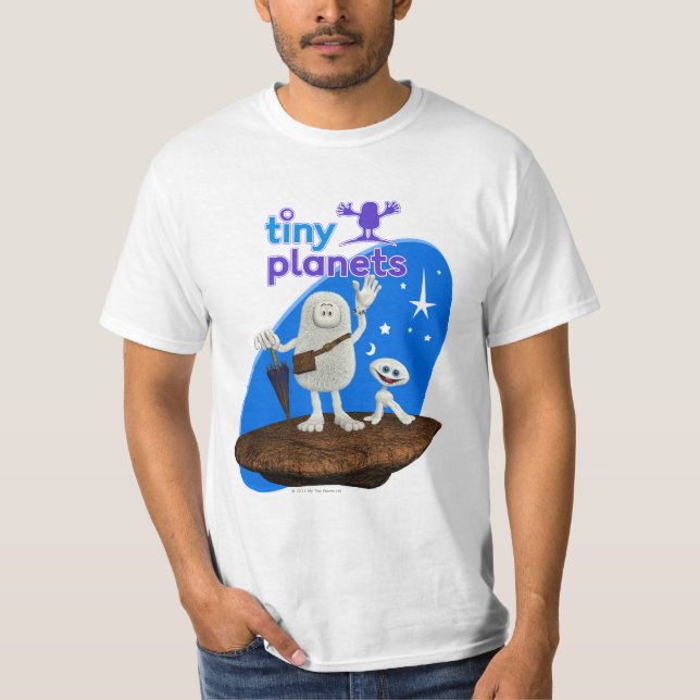 T-shirt Le terril minuscule de planètes et Bong (Devant)