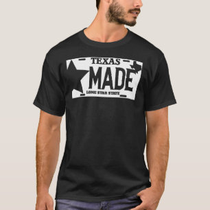 T-shirt Le Texas a fait la plaque minéralogique solitaire