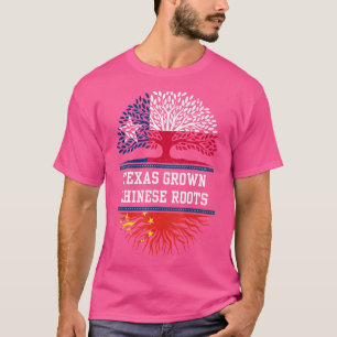 T-shirt Le Texas A Grandi Avec Les Racines Chinoises Chine
