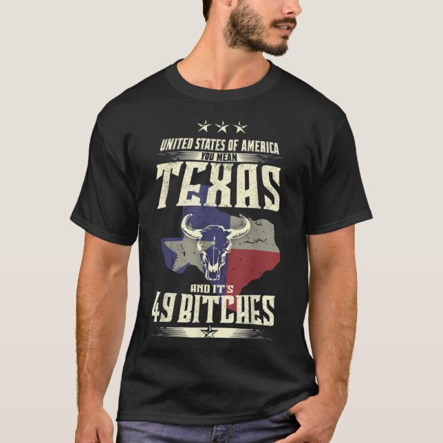 T-shirt Le Texas Drôle Et Ses 49 États (Devant)
