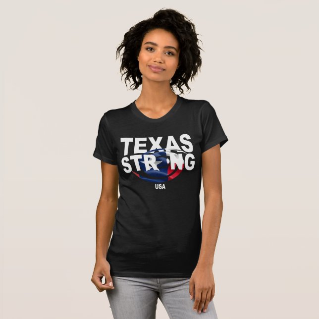 T-shirt Le Texas fort - chemise des Etats-Unis (Devant entier)