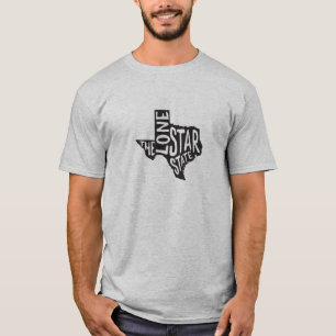 T-shirt Le Texas : La chemise solitaire d'état d'étoile