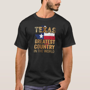 T-shirt Le Texas Le Plus Grand Pays Du Monde