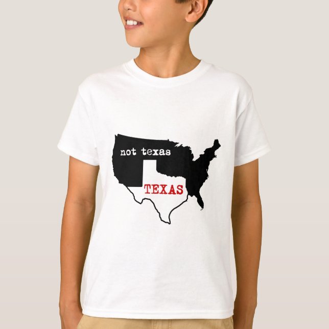 T-shirt Le Texas/pas le Texas (Devant)