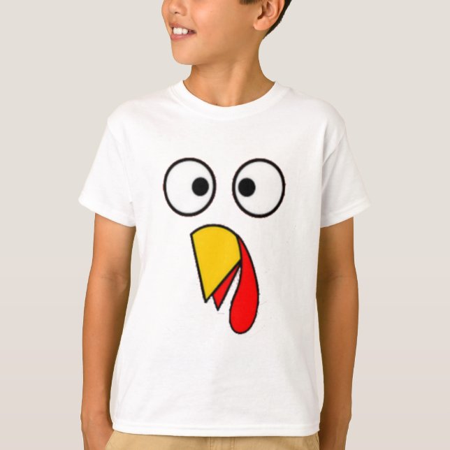 T-shirt Le thanksgiving Turquie font face au tee - shirt (Devant)