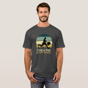 T-shirt Le théâtre est mon acteur Thea temporaire mignon