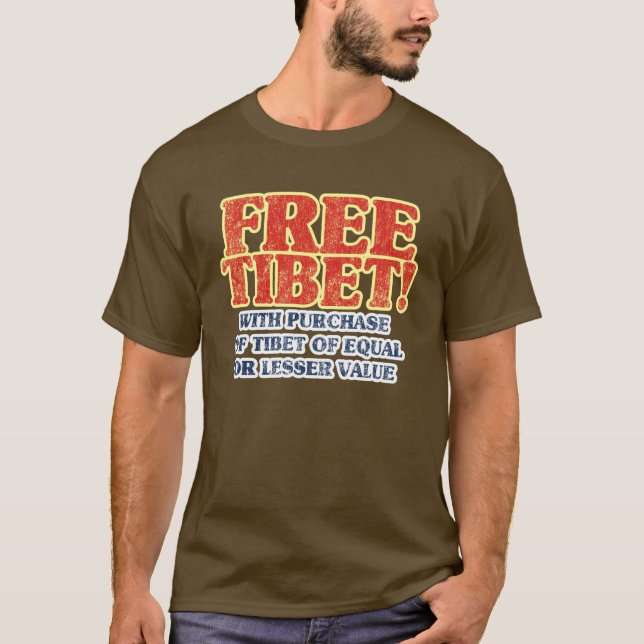 T-shirt Le Thibet libre (Devant)