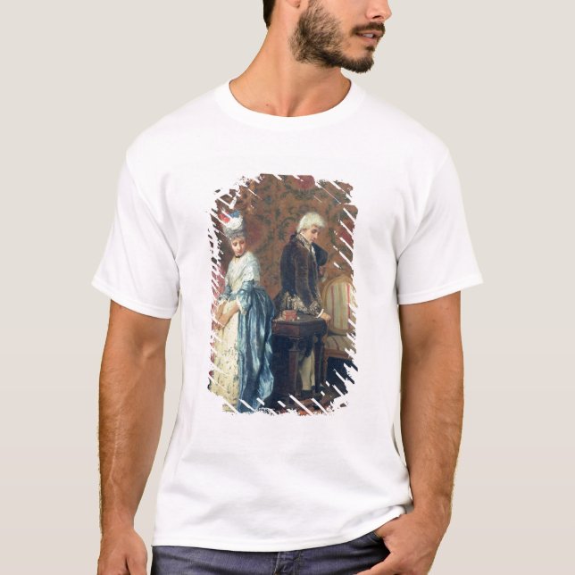 T-shirt Le tiff des amants, 1872 (huile sur le panneau) (Devant)