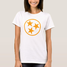 T-shirt Le TN tient le premier rôle l'orange sur le blanc