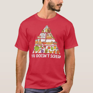T-shirt Le tofu ne crie pas Plante végétarien végétarien F
