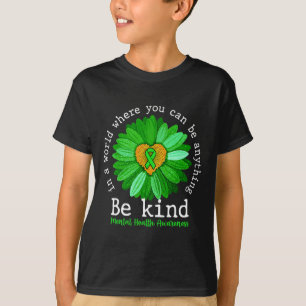 T-shirt Le tournesol vert être gentil Les lauréats en sant