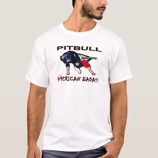 T-shirt Le tout le Badass américain (Devant)