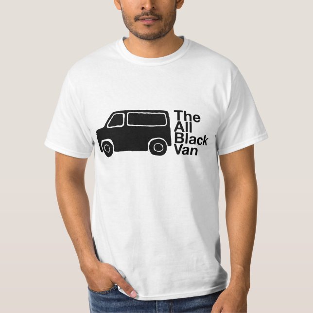 T-SHIRT LE TOUT LE FOURGON NOIR : CHEMISE DE TITRE (Devant)