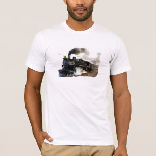 T-shirt Le train de voyageurs de machine à vapeur