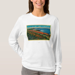 T-shirt Le train limité par lumière du jour sur la