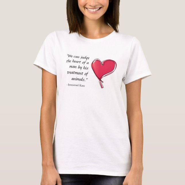 T-shirt Le traitement de l'homme de citation d'Immanuel (Devant)