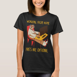 T-shirt le travail à partir de pantalons à domicile est un