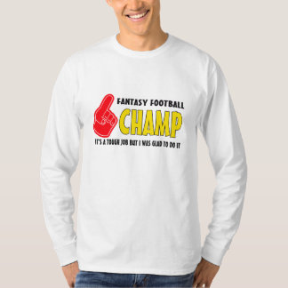 T-shirt Le travail Champion-Dur du football d'imaginaire