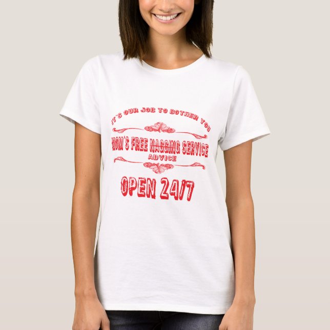 T-shirt le travail de mamans de vous tracasser (Devant)