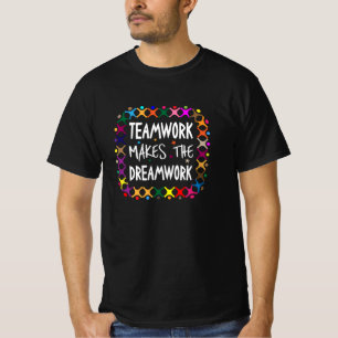 T-shirt Le Travail D'Équipe Fait Du Dreamwork Sport Motiva