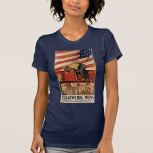 T-shirt Le travail d'équipe gagne