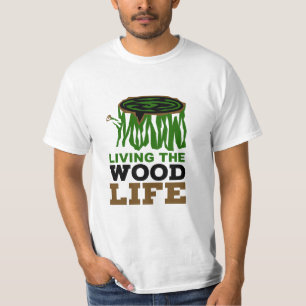 T-shirt Le travail du bois Vivre le bois La menuiserie