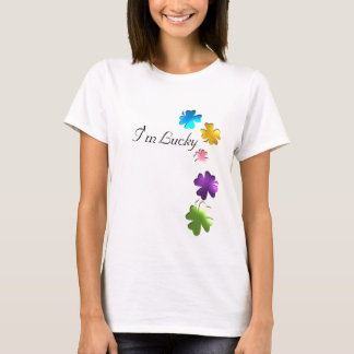 T-shirt Le trèfle chanceux de quatre feuilles a conçu la