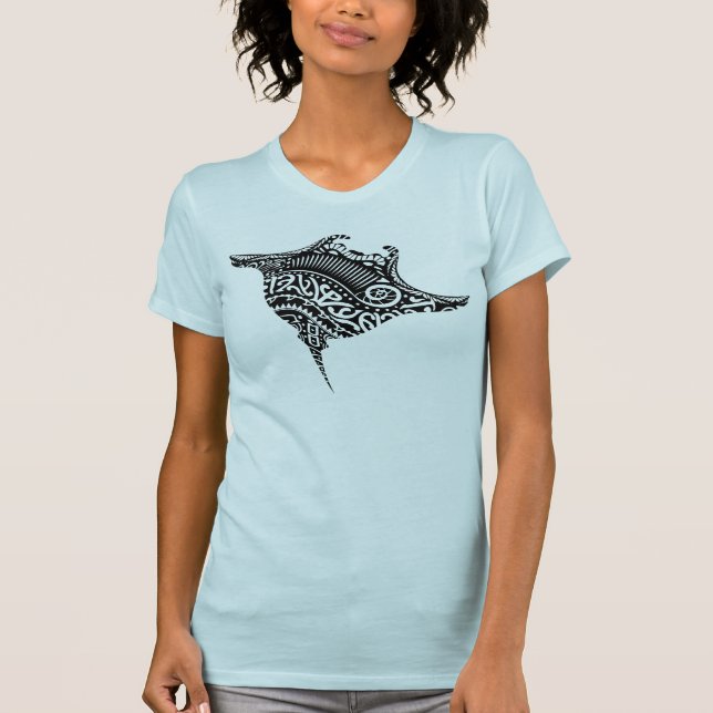 T-shirt Le tribal filète le rayon de Manta (Devant)