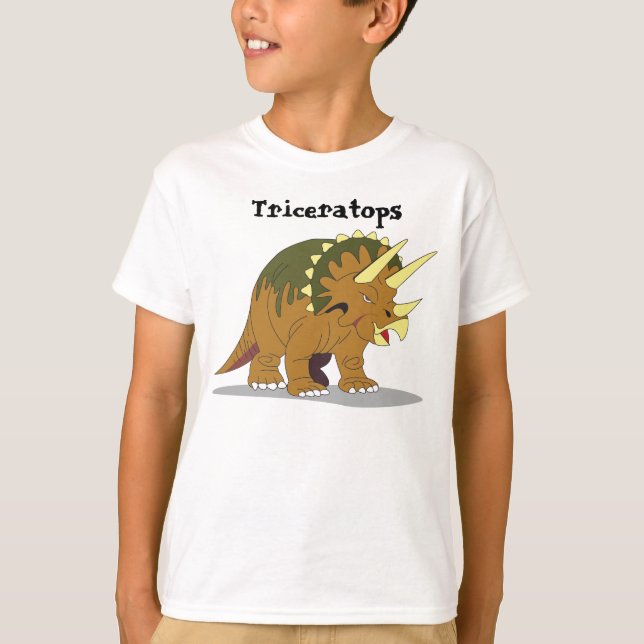T-shirt Le Triceratops badine la chemise (Devant)