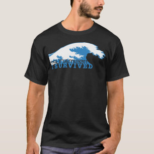 T-shirt Le tsunami 2011, j'ai survécu, des revenus serai