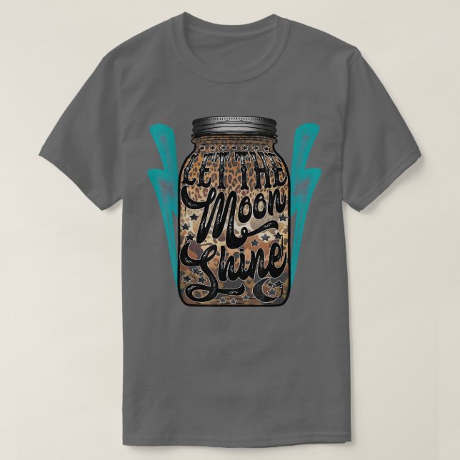 T-shirt Le Turquoise Du Léopard Occidental Laissons La Can (Design devant)