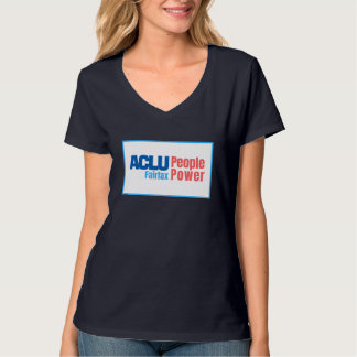 T-shirt Le V-Cou des femmes - ACLU PeoplePower Fairfax