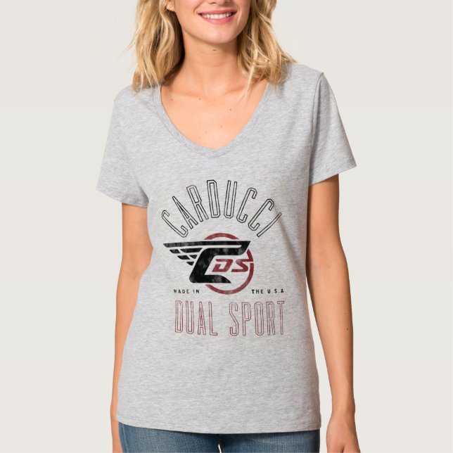 T-shirt Le V-cou des femmes classiques de voûte (Devant)