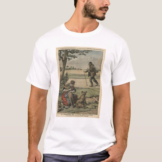 T-shirt Le vagabond est une gêne pour la campagne (Devant)