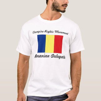 T-shirt Le vampire redresse le mouvement - délégué roumain